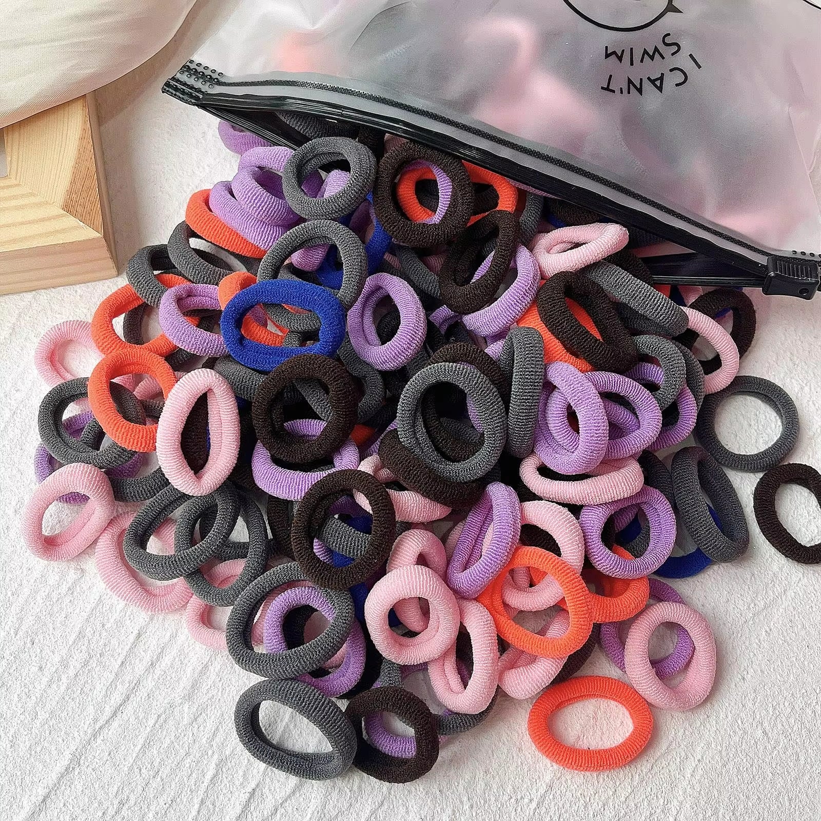 20/50Pcs Kids Elastic Hair Bands Girls Sweets Scrunchie Rubber Band for Children Hair Ties Clips Headband Baby Hair Accessories