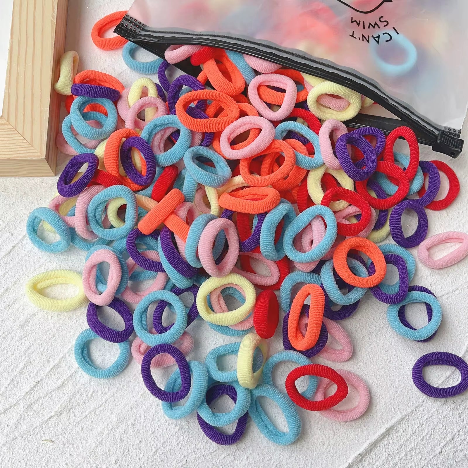 20/50Pcs Kids Elastic Hair Bands Girls Sweets Scrunchie Rubber Band for Children Hair Ties Clips Headband Baby Hair Accessories